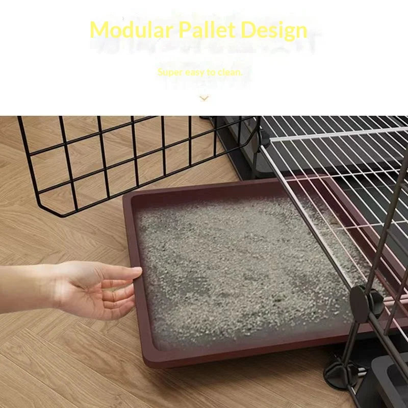 1- Large Metal Bird Cage Nests Multi Level Indoor Outdoor Parrot Cage Removable Tray Wheels Play Top Spacious Safe Easy Assembly