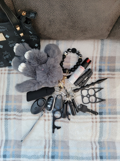 02- Safety Keychain Black