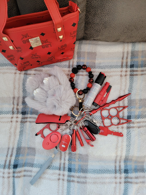 01- Safety Keychain Red