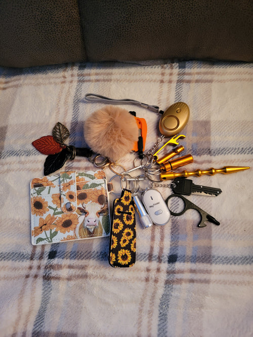 03- Safety Keychain Sunflower